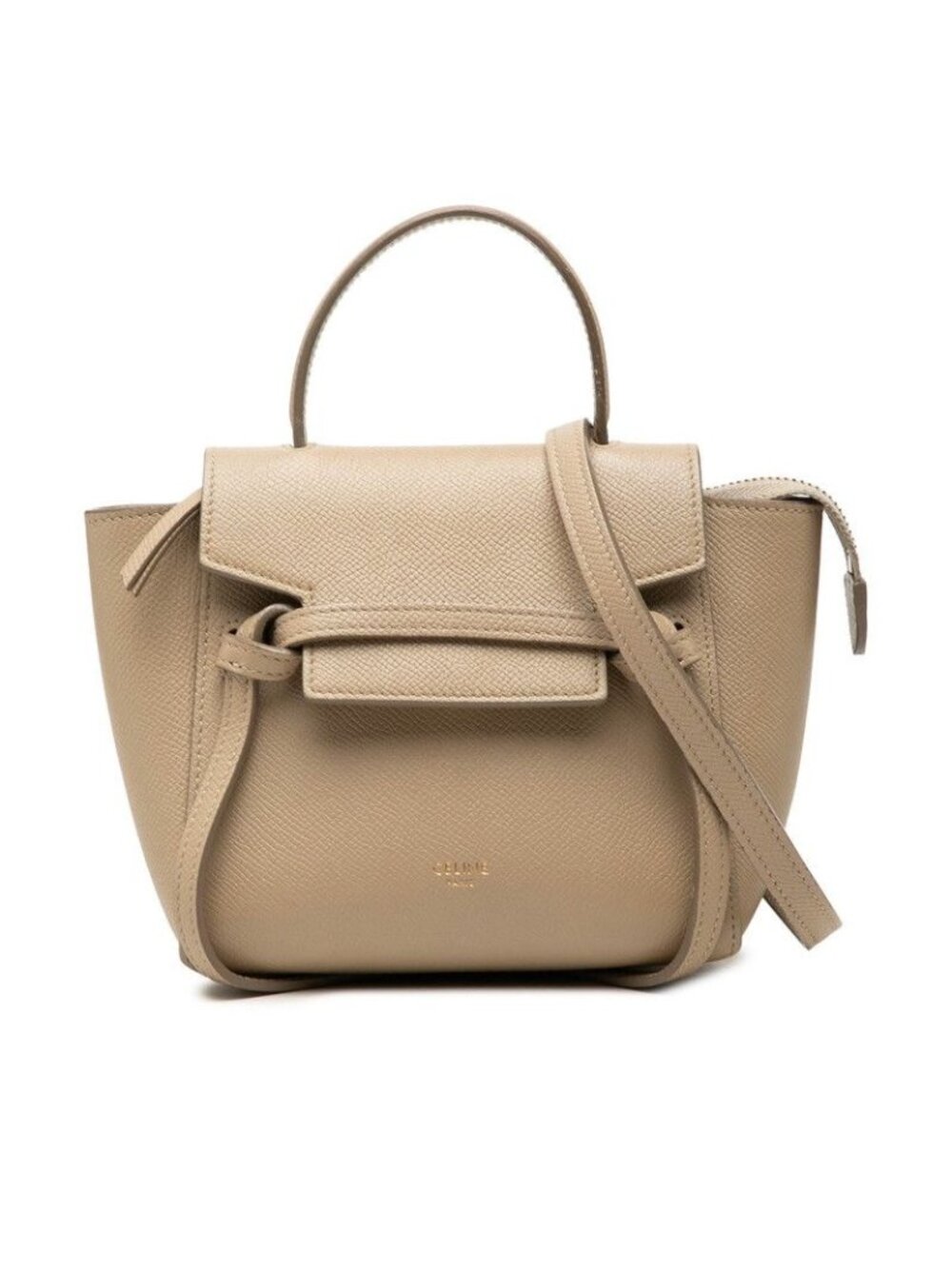 Celine Belt Bag Pico 2-Way Beige Leather